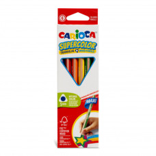 CARIOCA MATITE TRIANGOLARI SUPERCOLOR CONF. 6 MATITE COLORATE