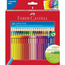 FABER CASTELL COLOUR GRIP 48 MATITE COLORATE ACQUARELLABILI