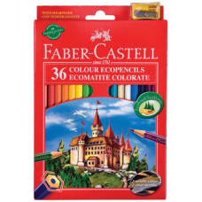 FABER CASTELL MATITE RED RANGE 36 PASTELLI CON TEMPERINO OMAGGIO