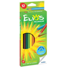 FILA ELIOS TRIANGULAR SCATOLA 12 PASTELLI COLORI ASSORTITI