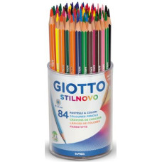 GIOTTO STILNOVO BARATTOLO 84 PASTELLI COLORI ASSORTITI