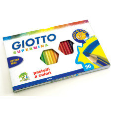 GIOTTO SUPERMINA MATITE COLORATE CONF. 36 PASTELLI ASSORTITI
