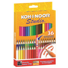 KIN MATITE COLORATE STUDIO CF.36 CON TEMPERINO OMAGGIO