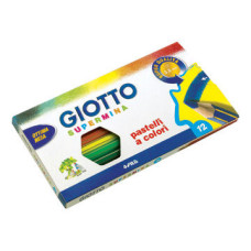 GIOTTO SUPERMINA MATITE COLORATE CONF. 12 PASTELLI ASSORTITI