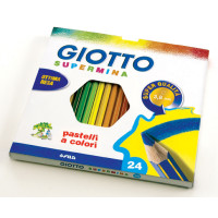 Giotto supermina matite colorate conf. 24 pastelli assortiti