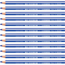STABILO TRIO MAXI MATITE COLORATE CONF. 12 PASTELLI BLU OLTREMARE