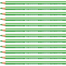 STABILO TRIO MAXI MATITE COLORATE CONF. 12 PASTELLI GIALLO VERDE