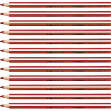 STABILO TRIO MAXI MATITE COLORATE CONF. 12 PASTELLI ROSSO
