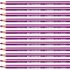 STABILO TRIO MAXI MATITE COLORATE CONF. 12 PASTELLI VIOLA