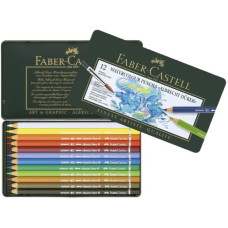 FABER CASTELL ALBRECHT DURER MATITE ACQUARELLABILI PER ARTISTI ASTUCCIO METALLO 12 MATITE
