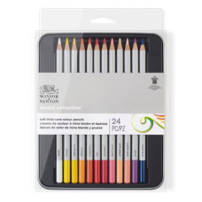 WINSOR NEWTON STUDIO COLLECTION SCATOLA IN METALLO 24 MATITE COLORATE