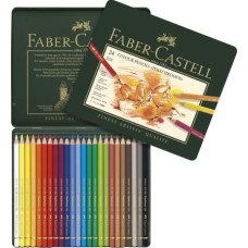 FABER CASTELL POLYCHROMOS MATITE PER ARTISTI ASTUCCIO METALLO 24 MATITE