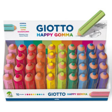 GIOTTO HAPPY GOMMA COLORI ASSORTITI