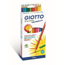 FILA ELIOS TRIANGULAR SCATOLA 24 PASTELLI COLORI ASSORTITI