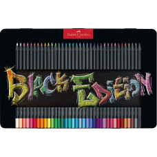 FABER CASTELL BLACK EDITION 36 MATITE COLORATE ASTUCCIO IN METALLO
