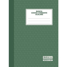 BANCA CONTO CORRENTE SCALARE O.C.L. 17X23 CM 20 FOGLI