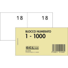 BLOCCHI LOTTERIA N. 1-1000 CF.10 BLOCCHI BIANCHI