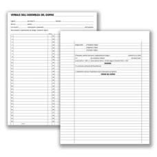 REGISTRO VERBALI ASSEMBLEE CONDOMINIALI 92 PAGINE 31X24,5 CM