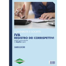 BLOCCO REGISTRO CORRISPETTIVI PRIMANOTA 29,7X21,5 CM 12X2 COPIE AUTORICALCANTI