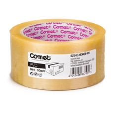 COMET NASTRO DA PACCHI PVC TRASPARENTE. 66 MT.*50MM