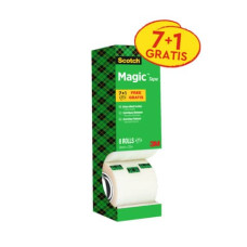 NASTRO ADESIVO SCOTCH® MAGIC™ 810 19 MM X 33 M TRASPARENTE OPACO VALUE PACK