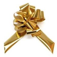 Fiocco nastro 30mm oro conf.30 fiocchi