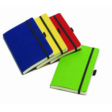 TACCUINO 13X21 PAGINA BIANCA COPERTINA MORBIDA TWILL COLORI ASSORTITI