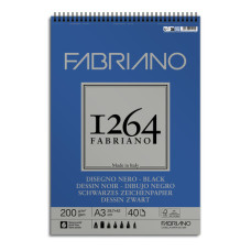 1264 DISEGNO NERO A3 SPIRALE BLOCCO 40 FF. 200GR.