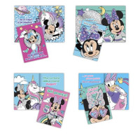 Biglietti auguri assortiti 11,5x16,8 cm conf. 12 pz topolino gulp glitter