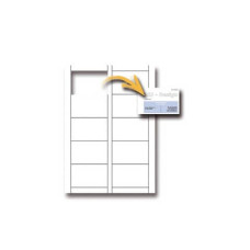 BIGLIETTI DA VISITA MICROPERFORATI 85X54 MM. FOGLI A4 BIANCO CONF. 150 BIGLIETTI 285 GR