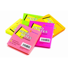 BLOCCHETTO NOTES ADESIVO 75X75 COLORI ASSORTITI 