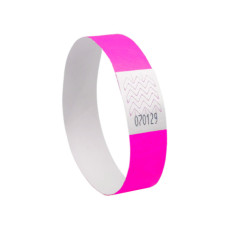 BRACCIALETTI IDENTIFICATIVI IN TYVEK® AVERY RESISTENTI ALL'ACQUA CONF. 500 PZ ROSA FLUO