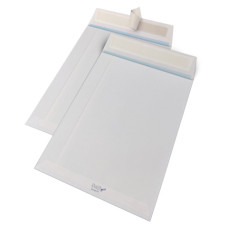 BUSTE A SACCO BLASETTI SELF CON 3 SOFFIETTI E STRIP 120 G/M² BIANCO - 19 4X26 CM - CONF. 250 PZ