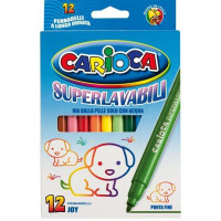Carioca joy pennarelli lavabili punta fine 12 pz