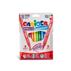 CARIOCA PENNARELLI BIRELLO DOPPIA PUNTA SCATOLA 12 COLORI