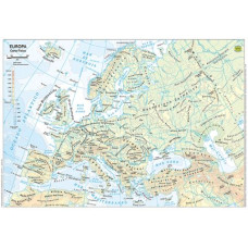 CARTINA EUROPA FORMATO 30X42 CM PLASTIFICATA