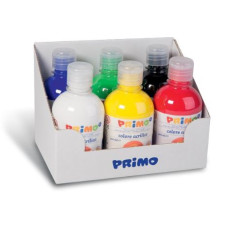 CONFEZIONE TEMPERA ACRILICA IN BOTTIGLIA DA 300ML 6 COLORI ASSORTITI