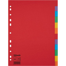 DIVISORI COLORATI IN CARTONCINO RICICLATO DA 12 COLORI