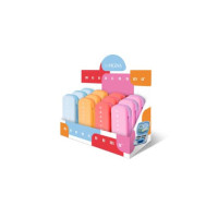 Espositore 12 astucci ovali in silicone monocromo