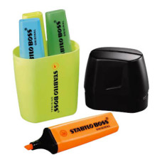 EVIDENZIATORI STABILO BOSS ORIGINAL BICCHIERE 2-5 MM ASSORTITI CONTENITORE IN PLASTICA DA 4 - 7004-3