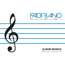 FABRIANO - ALBUM MUSICA 17*24 16FG.-80GR.