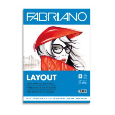FABRIANO LAYOUT ALBUM DISEGNO PER PANTONI A4 LISCIO BARRIERATA 70FF 75GR