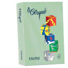 FAVINI LE CIRQUE COLORI TENUI A3 PACCO 500FF 80GR VERDE
