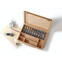 Maimeri colori vinilici polycolor cassetta in faggio