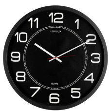 OROLOGIO DA PARETE AL QUARZO UNILUX MEGA Ø 57,5 CM NERO 400094568