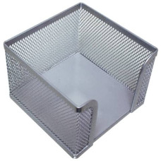 PORTAMEMO IN METALLO 9,5X8X9,5 CM ARGENTO
