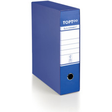 	REGISTRATORE PROTOCOLLO CON CUSTODIA TOPTOO PLUS , DORSO 8 CM - BLU