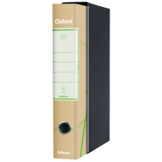 REGISTRATORE PROTOCOLLO ESSELTE OXFORD GREEN CON CUSTODIA CARTA RICICLATA DORSO 5 CM