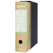 REGISTRATORE PROTOCOLLO ESSELTE OXFORD GREEN CON CUSTODIA CARTA RICICLATA DORSO 8 CM