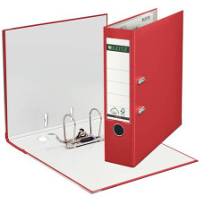 REGISTRATORE SENZA CUSTODIA LEITZ 180° COMMERCIALE DORSO 8 CM CARTONE RIVESTITO IN POLIPROPILENE ROSSO